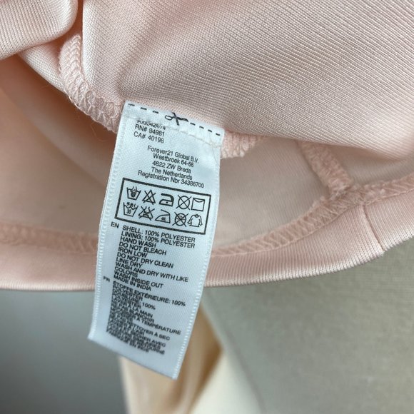 Forever 21 Pale Pink Formal Maxi Party Dress Small Whimsy Fairy Grecian Prom - Picture 9 of 13